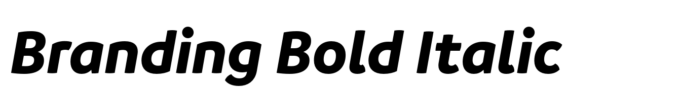 Branding Bold Italic